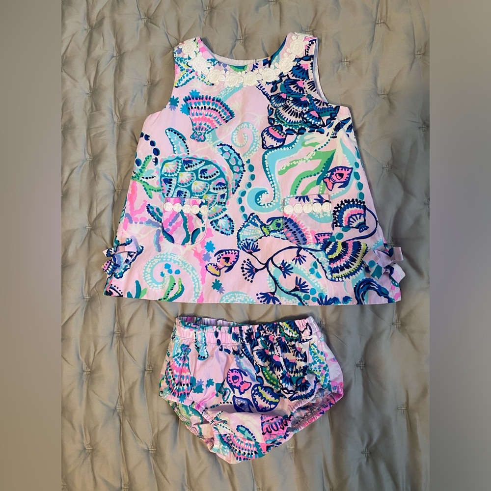 Lilly Pulitzer set, size: 6-12 months.